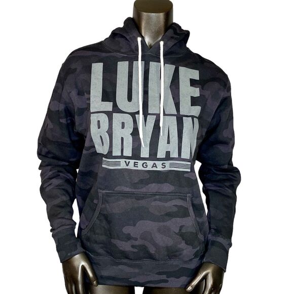 Luke Bryan Camo Hoodie Vegas Show Women's Size Small - Picture 1 of 5